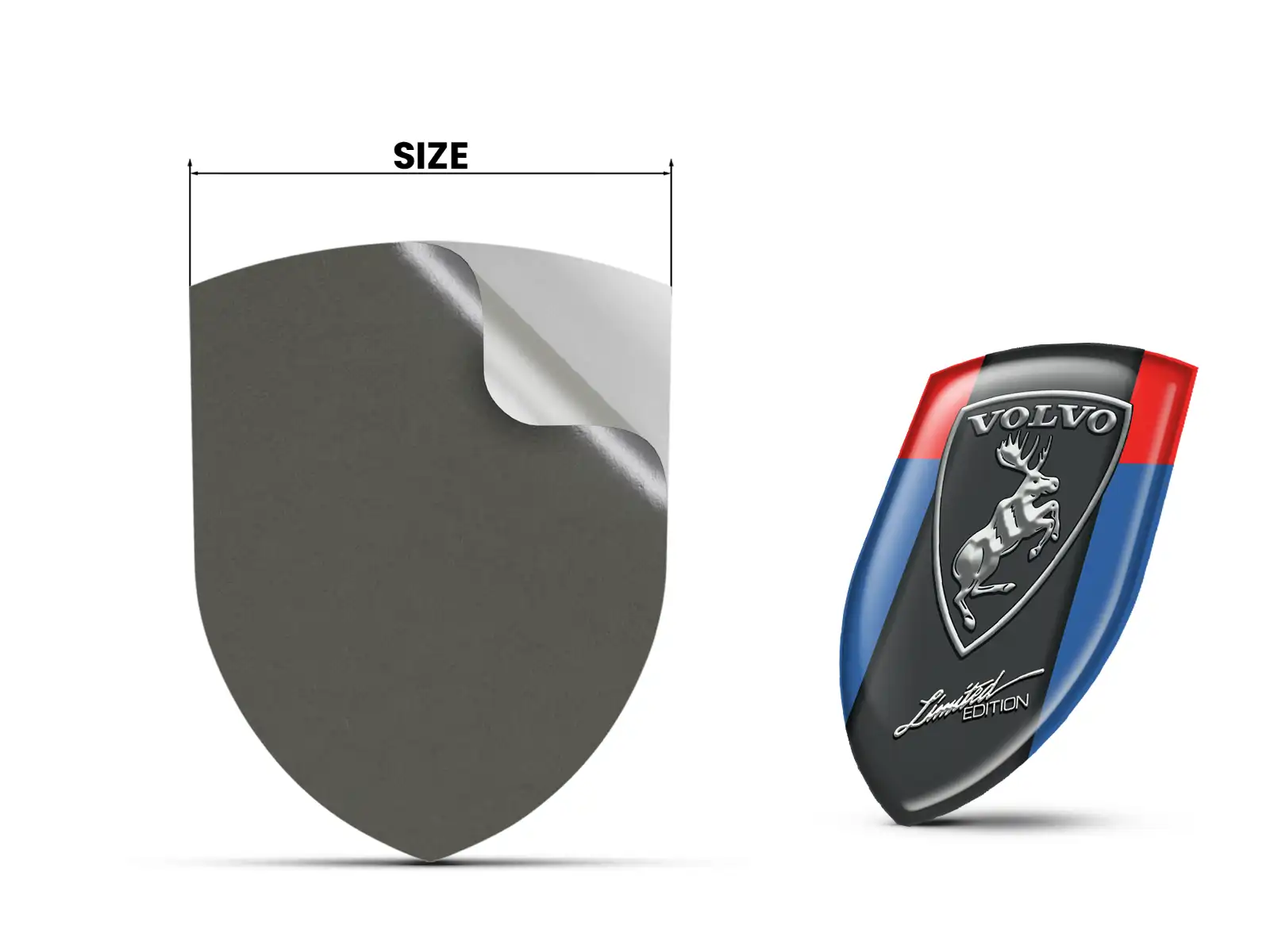 Volvo Etiqueta Impermeable Deporte Personalizable Estilo Minimal